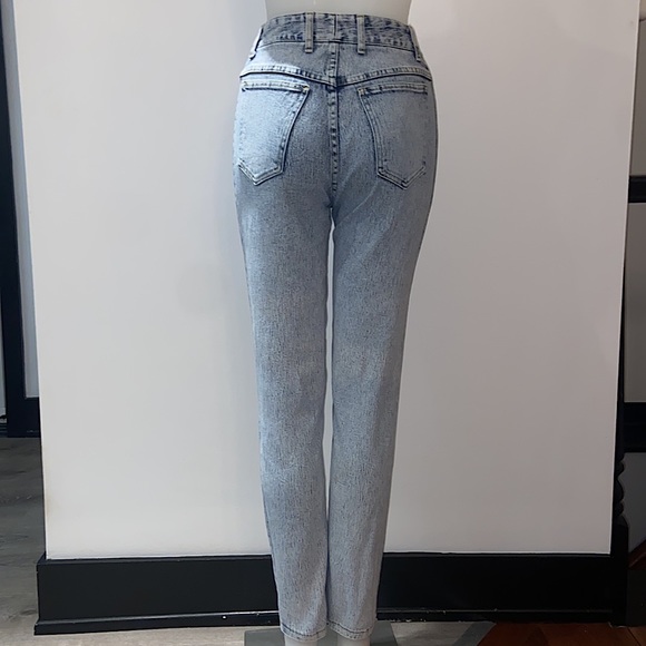 80s Vintage High-Rise Leather Heart Jeans - Picture 11 of 12